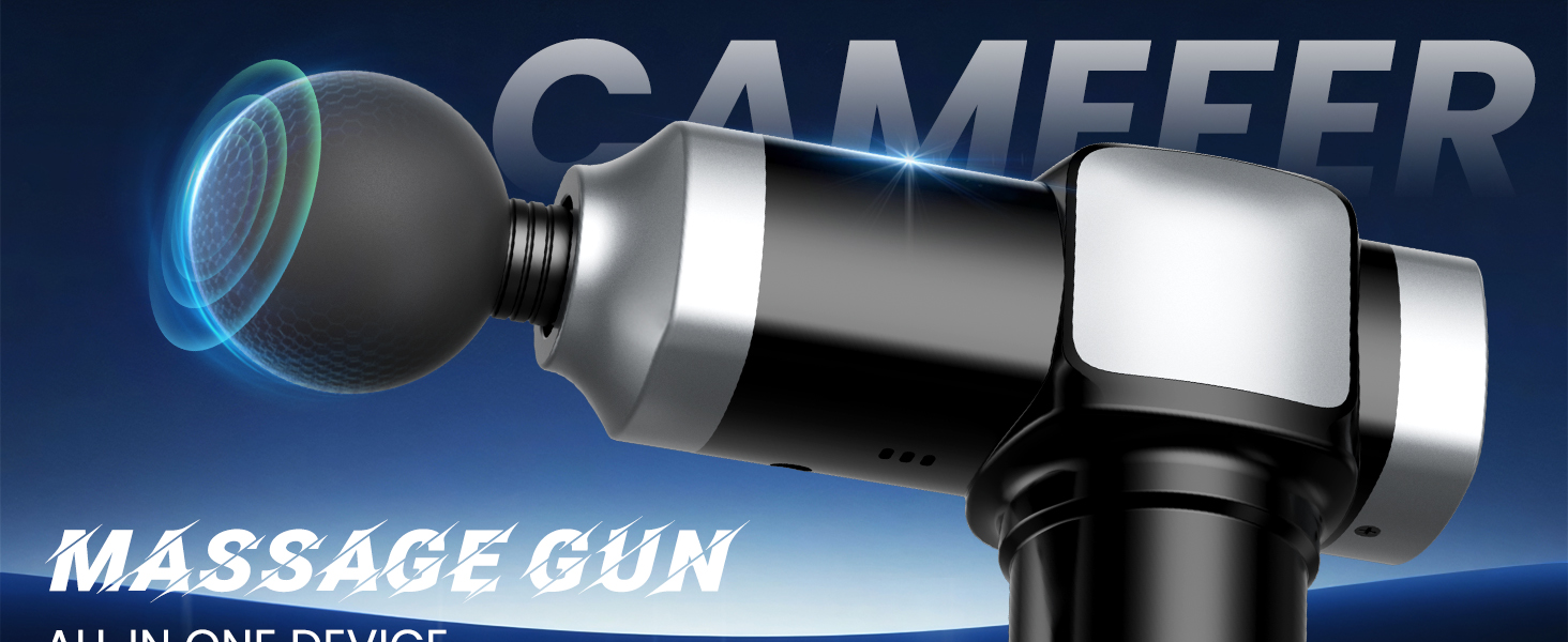 CAMEFER massage gun deep tissue percussion therapy - View 1